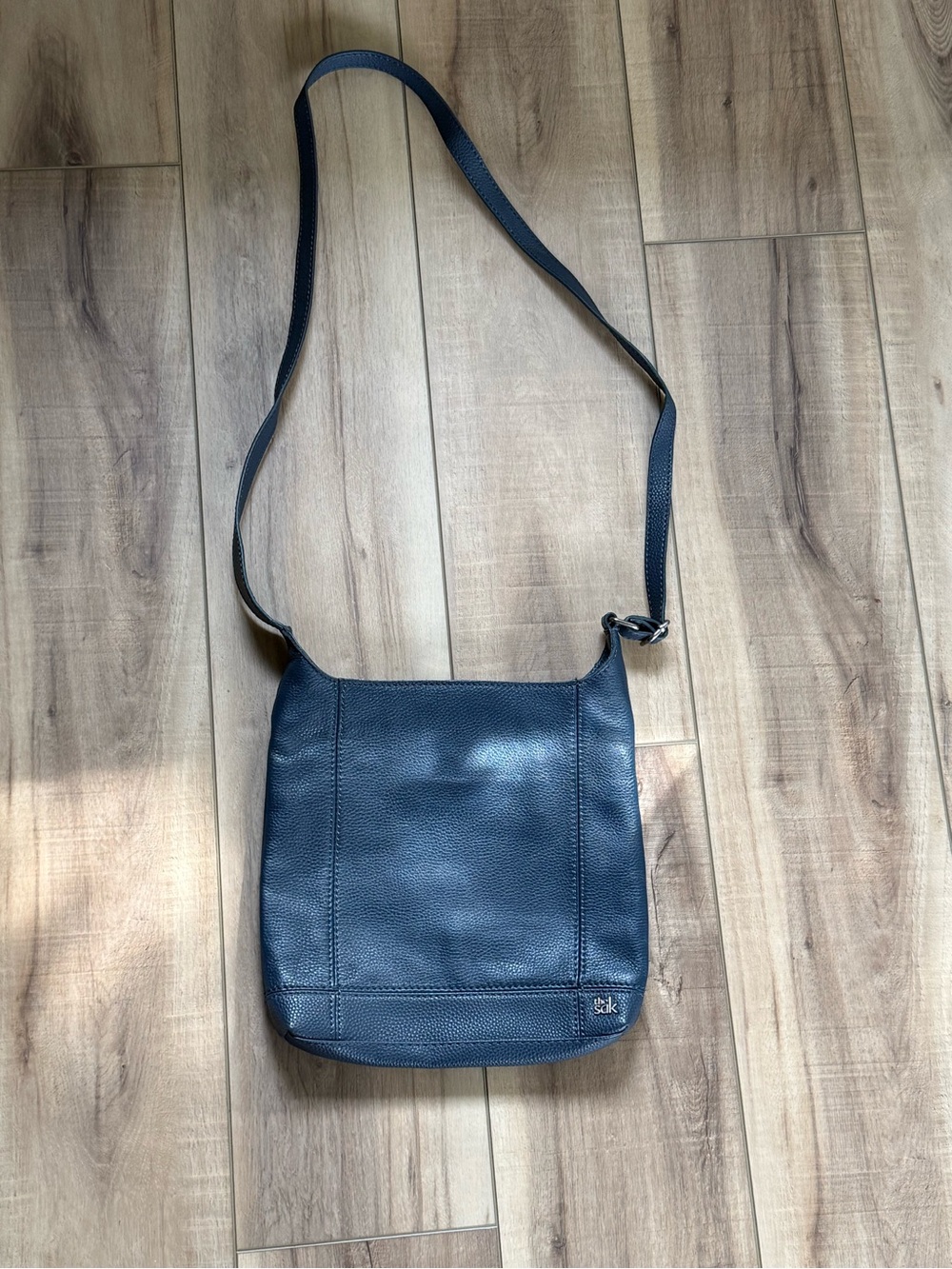 The Sak Navy Leather Crossbody Bag